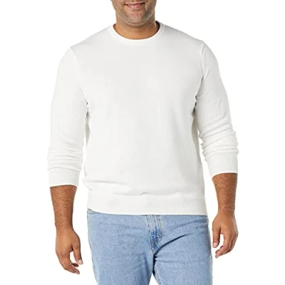Image of Amazon Essentials Men&#039;s Crew Neck Sweater (Available in Big &amp; Tall), Ivory, XXL