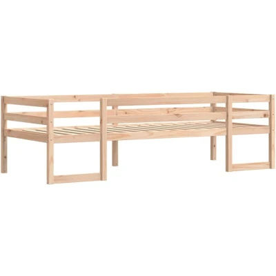 Image of vidaXL Kids&#039; Bed Frame without Mattress 75x190 cm Small Single Solid Wood Pine
