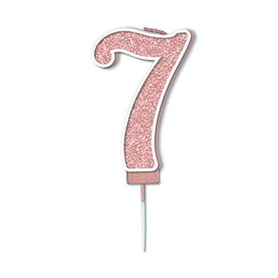 Image of Oaktree Sparkling Fizz No.7 Candle 7.5cm Rose Gold