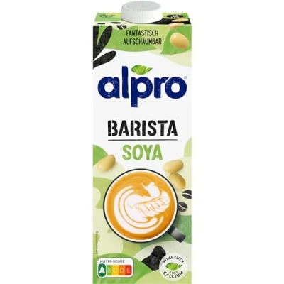 Image of Alpro Soya Milk for Professionals 1 Litre (Pack of 12) Dairy Free alternative perfect hot drinks