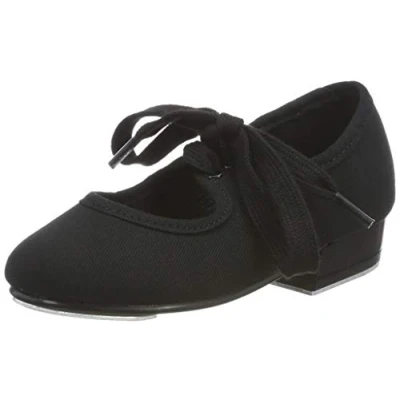 Image of Roch Valley &#039;LHC&#039; Low Heel Canvas Tap Shoe Black 11 UK / 29 EU
