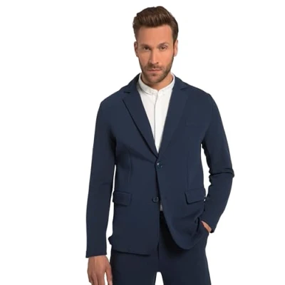 Image of JP 1880 Men&#039;s Jacket, Business, New York, up to Size 8 X Large, Matte Midnight Blue, XXXXL