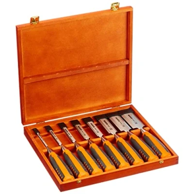 Image of Bahco 424 P Bevel Edge Chisel Set 8 Wood Box BAH424PS8