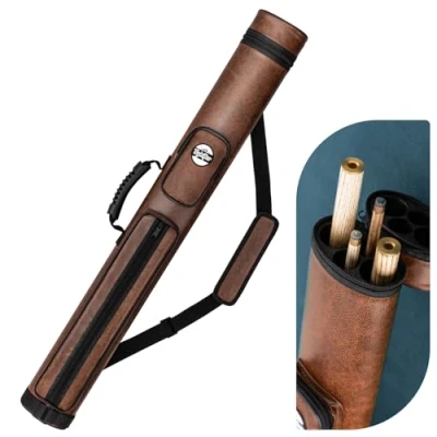 Image of Trymaker Snooker Cue Case, Pool Case for 2 Piece Cue, Made of Faux Leather Accessories