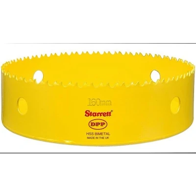 Image of Starrett DH160mm 160mm 6.5/16 inch HSS Bi Metal Dual Pitch Professional Hole Saw