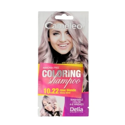 Image of Cameleo Coloring Shampoo Rose Blonde Quick and Easy Color Refreshing Washable Tone In 40ml