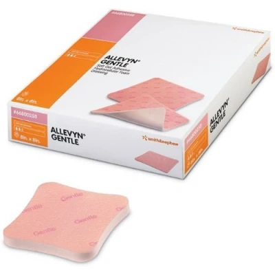 Image of Smith &amp; Nephew D6890 Allevyn Gentle Dressing, 15cm x 15cm, Pack of 10