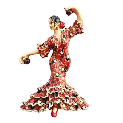 Image of Spain Flamenco Dancer 3D Souvenir Fridge Magnet Gift,Handmade Home &amp; Kitchen Decoration Refrigerator Collection