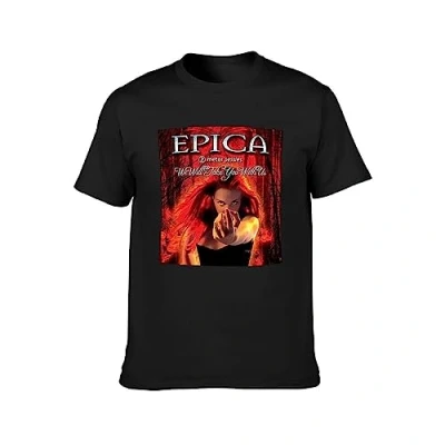 Image of Epica We Will Take You with Us Owl T Shirt Black Unisex Mens Tees XL