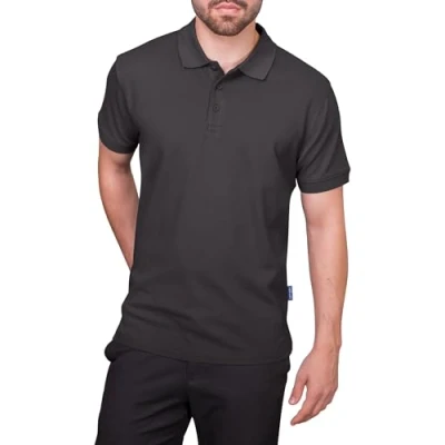 Image of HRM Men&#039;s Heavy M Polo Shirt, Darkgray, XL