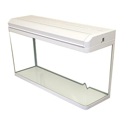 Image of Boyu Aquarium Fish Tanks with LED Lighting &amp; Hood Filtration (100cm / 150L, White)