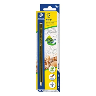 Image of STAEDTLER 120 1 Noris Graphite Pencils B (Box of 12),Black