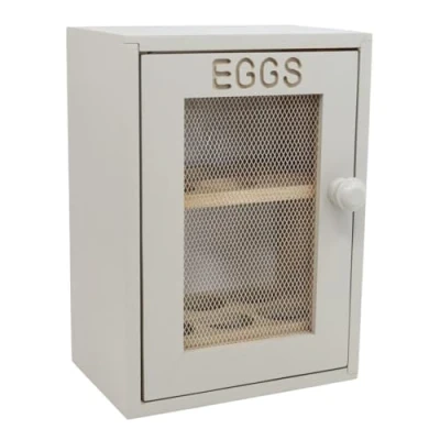 Image of APOLLO THE HOUSEWARES BRAND 4936 Egg cabinet GREY, Wood, 12 x 18 25 cm