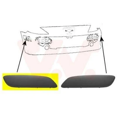 Image of 7452GZ Cover, bumper VAN WEZEL 4041582 Right Front