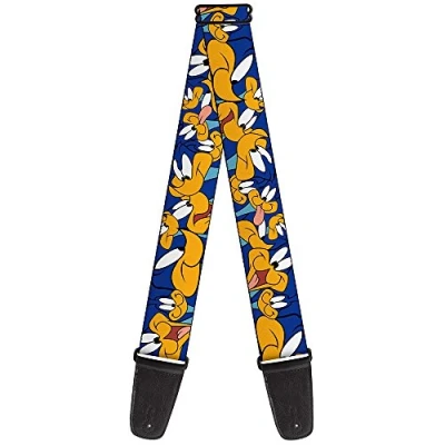 Image of Buckle Down GS WLTRR004 Guitar Strap &quot;Road Runner Expressions Stacked&quot;