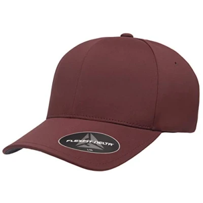 Image of Flexfit Men&#039;s Delta Seamless Cap Baseball, Maroon, L XL