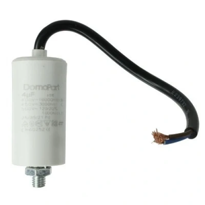 Image of First4spares Universal Microfarad Start Run Motor Capacitor MFD 3UF Flying Lead Cable Connector (400V, 450V, 500V)