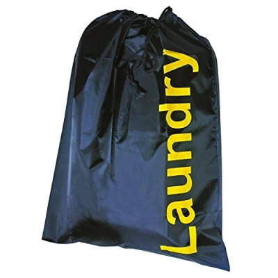 Image of Kleiber Laundry Bag with Draw String Closure, Black, Fabric, 55 x 70 cm
