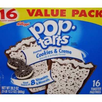 Image of Pop tarts Frosted Cookies &amp; Creme Toaster Pastries, 16 Count