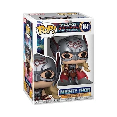 Image of Funko POP! Marvel: Thor: Love and Thunder Mighty Thor Collectable Vinyl Figure Gift Idea Official Merchandise Toys for Kids &amp; Adults Movies Fans Model Collectors Display