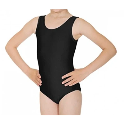 Image of Roch Valley &#039;Joanne&#039; Nylon/Lycra* Leotard Black Age 3 4 98 104cm (0)