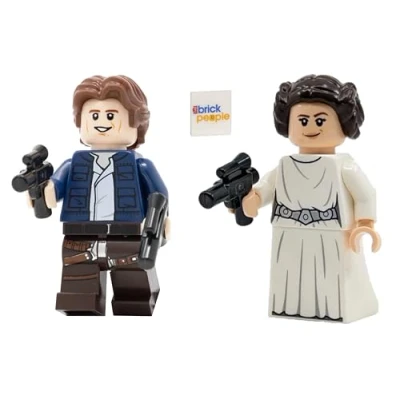 Image of LEGO Star Wars: Han Solo Minifigure and Princess Leia Combo