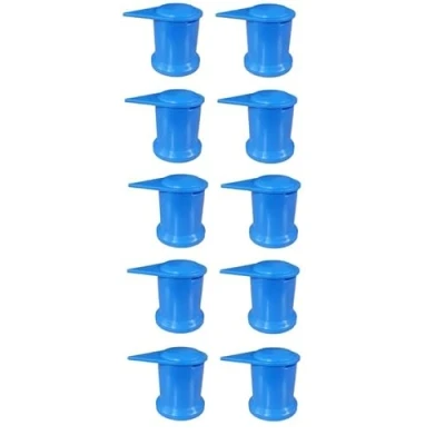 Image of DUSTITE LONG REACH WHEEL NUT INDICATOR COVER CAP BLUE 32MM x10