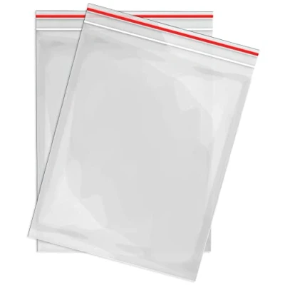 Image of RAGO® Zip Bag I Ziplock Bags with 200 x 300 mm Robust Pack of 50 Plastic Reusable Poly for Organisation