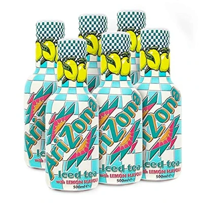 Image of Arizona Lemon Iced Tea 500 ml (Pack of 6)