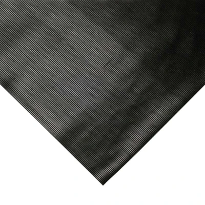 Image of COBA Europe RR010925 COBArib Anti Slip Fluted Rubber Matting Black 0.9m x 2.5m 3mm