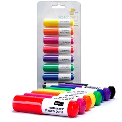 Image of Silhouettes Sketch Pens 8/Pkg, White (SILH PEN START 3T B)