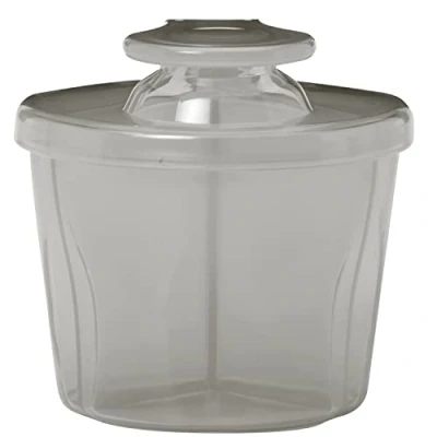 Image of Dr. Brown&#039;s Baby Formula Dispenser with Snap On Lid for The Go Feedings, Milk Powder Traveling Infant, Grey