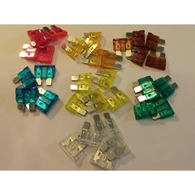 Image of 45 STANDARD BLADE CAR FUSES(3A/4A/5A/7.5A/10A/15A/20A/25A/30A 5 OF EACH (45 SET)