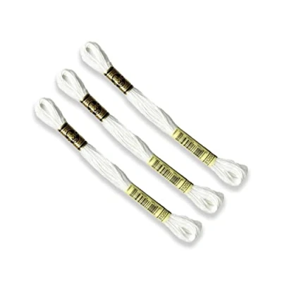 Image of 3 x DMC Threads/Skeins Mouline Stranded Cotton Cross Stitch 8 Metres Number B5200
