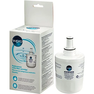 Image of Wpro SAMSUNG APP100 Refrigerator Water Filter for DA290003A B F G, HAFIN 2, 0.1 kg, Activated Carbon, Reduces Sediment, Dirt