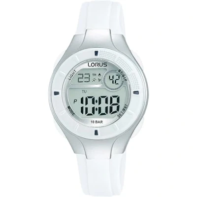 Image of Lorus Kid&#039;s Digital Multi Function 100m (31mm) Dial/White PU Strap R2349PX9
