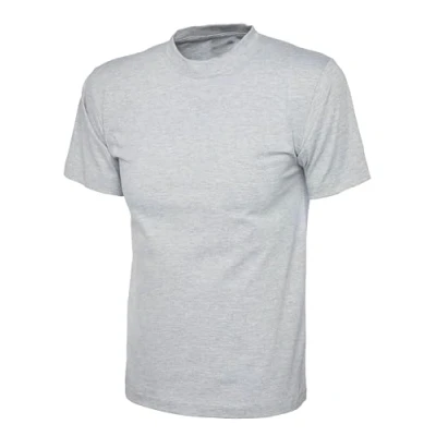 Image of BRAND KRUZE Womens T Shirt Casual Cotton Regular Fit Plain Tee Crew Neck Top Short Sleeve KZLTS141 Tshirt Grey XL