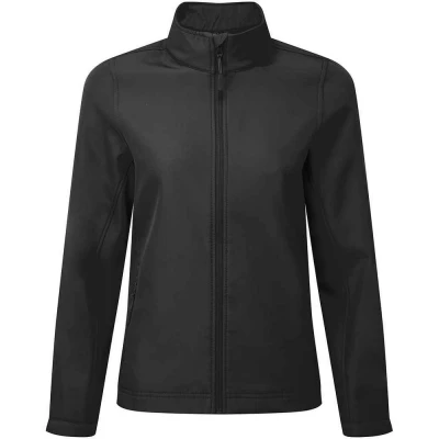 Image of Premier Womens/Ladies Windchecker Soft Shell Jacket (Black) Size 2XL