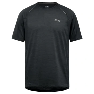 Image of GORE WEAR Men&#039;s Short sleeved Running Shirt, R5, Black, L
