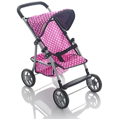 Image of Molly Dolly My First Doll&#039;s Pushchair Collapsible Toy Pram For Girls