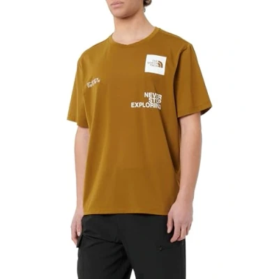 Image of The North Face Graphic Boxes Foundation TEE Sports Tshirt, Men&#039;s, Size: XS, Moss green