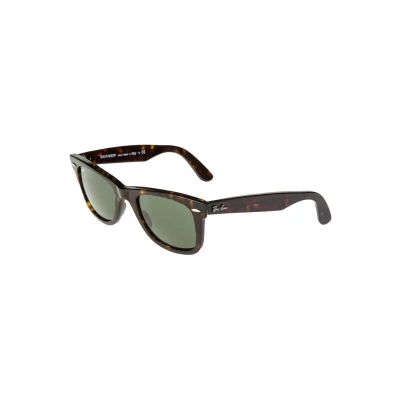 Image of Ray Ban 0RB2140 Original Wayfarer Sunglasses, Size: 50, Braun