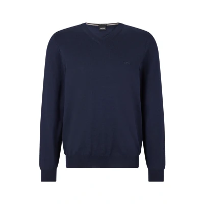 Image of BOSS Baraml Jumper, Men&#039;s, Size: XXL, Dark blue four