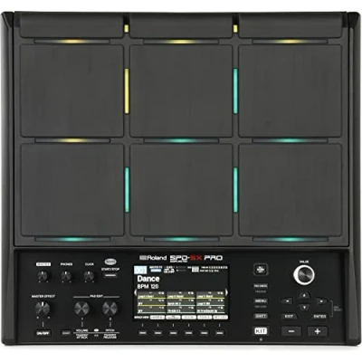 Image of ROLAND SPD SX PRO Sampling Pad The Flagship for Drummers &amp; Other Musicians 9 Playing Surfaces, 8 External Trigger Inputs, Color Display, Customizable LEDs, Onboard FX More