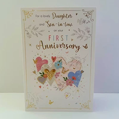 Image of ICG Daughter And Son In Law First Anniversary Card