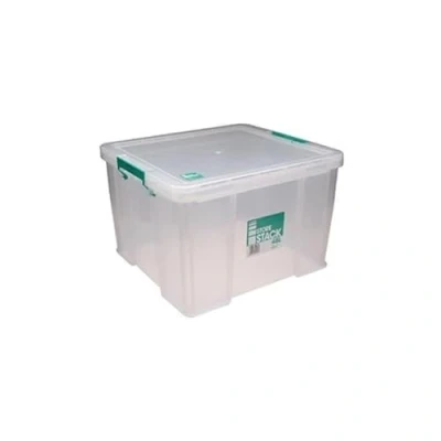Image of StoreStack 48 Litre Storage Box W490 x D440 H320 mm Clear RB90125