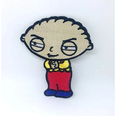 Image of Stewie Griffin Family Guy Comic Sew on Iron Embroidered Patch