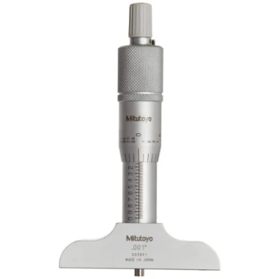Image of Mitutoyo 128 105 Fixed Rod Depth Micrometre, 0&quot; 1&quot;
