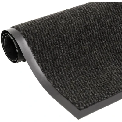 Image of vidaXL Dust Control Mats 2 pcs Rectangular Tufted 90x150 cm Black