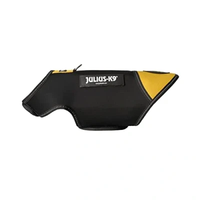 Image of Julius K9 IDC Neoprene Dog Jacket, Size: XS, Black and Yellow